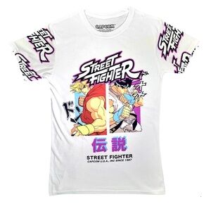 Capcom Street Fighter 2 II T-Shirt Ken Ryu Graphic Tee Men’s Size Small NEW NWOT